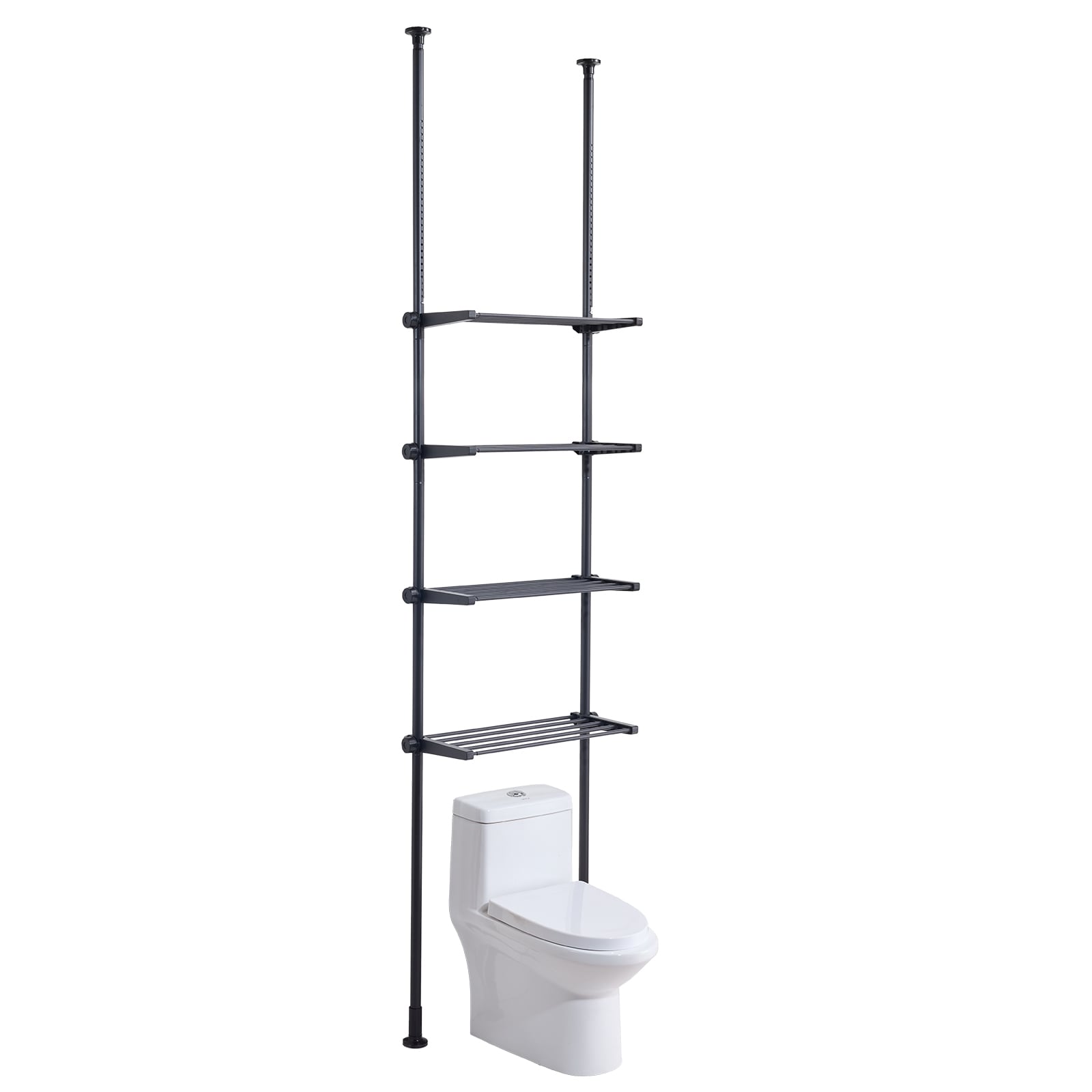 Over The Toilet Storage 4-Tier Bathroom Shelf Rack Space Saver Organizer_voghion.com